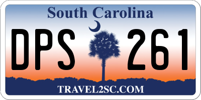 SC license plate DPS261