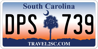 SC license plate DPS739