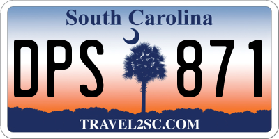 SC license plate DPS871