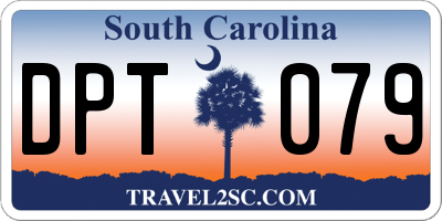 SC license plate DPT079