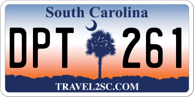SC license plate DPT261