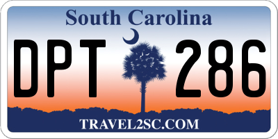 SC license plate DPT286