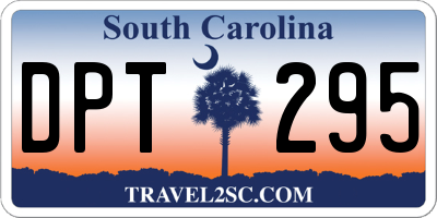 SC license plate DPT295