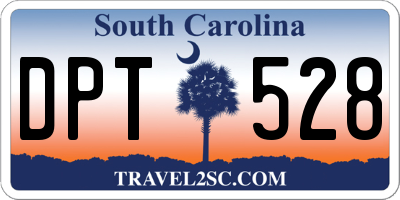SC license plate DPT528