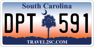 SC license plate DPT591