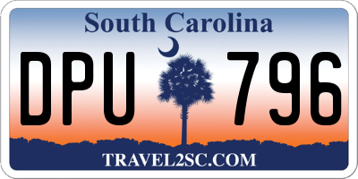 SC license plate DPU796