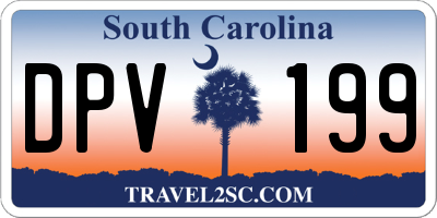 SC license plate DPV199