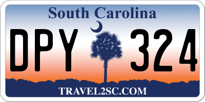 SC license plate DPY324