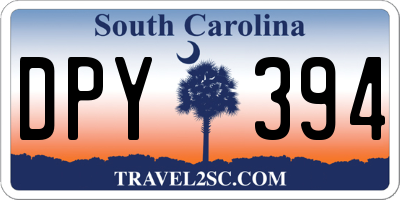 SC license plate DPY394