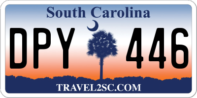 SC license plate DPY446