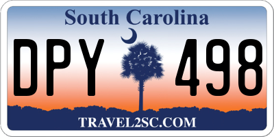 SC license plate DPY498