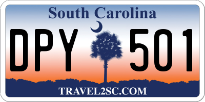 SC license plate DPY501