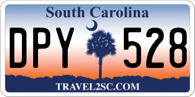 SC license plate DPY528