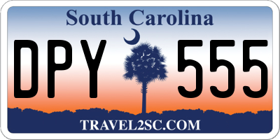 SC license plate DPY555