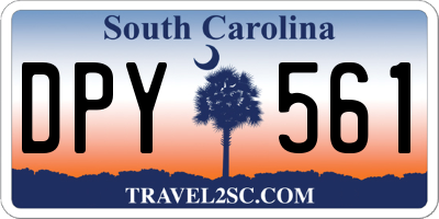 SC license plate DPY561