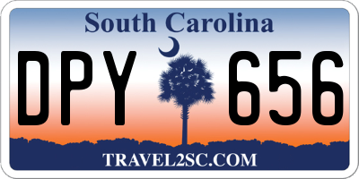 SC license plate DPY656