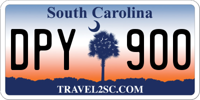SC license plate DPY900