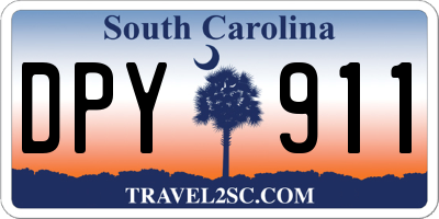 SC license plate DPY911