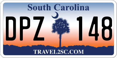 SC license plate DPZ148