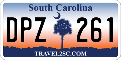SC license plate DPZ261
