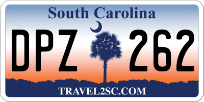 SC license plate DPZ262