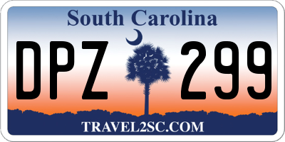 SC license plate DPZ299