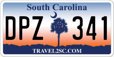 SC license plate DPZ341