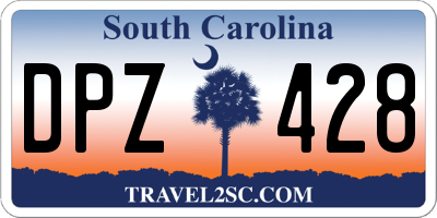 SC license plate DPZ428