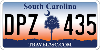 SC license plate DPZ435