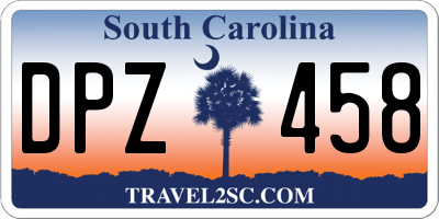 SC license plate DPZ458