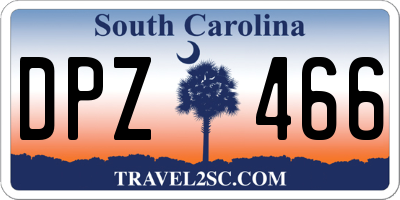 SC license plate DPZ466