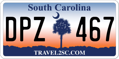 SC license plate DPZ467