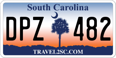 SC license plate DPZ482