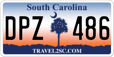 SC license plate DPZ486