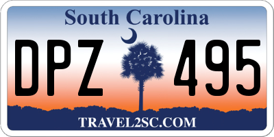 SC license plate DPZ495