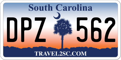 SC license plate DPZ562