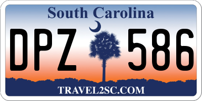 SC license plate DPZ586