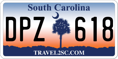 SC license plate DPZ618