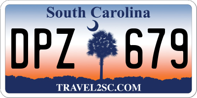SC license plate DPZ679