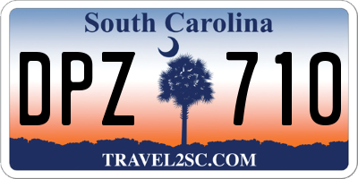 SC license plate DPZ710