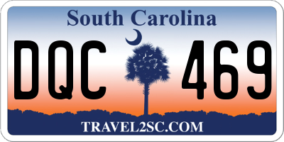 SC license plate DQC469