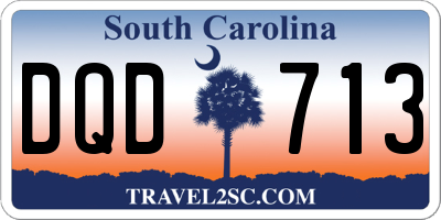 SC license plate DQD713