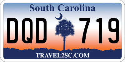 SC license plate DQD719
