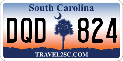 SC license plate DQD824