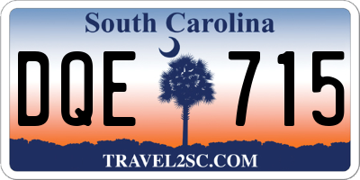 SC license plate DQE715