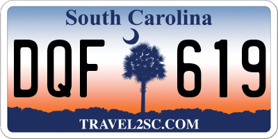 SC license plate DQF619
