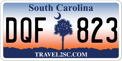 SC license plate DQF823
