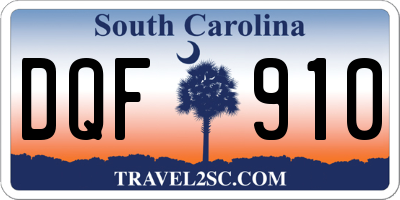 SC license plate DQF910