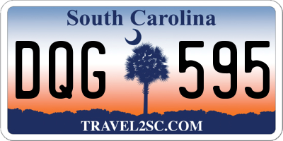 SC license plate DQG595