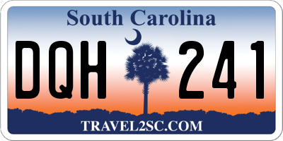 SC license plate DQH241